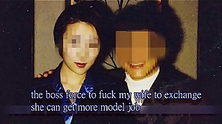 the boss forced to fuck my wife to exchange she can get more model job
